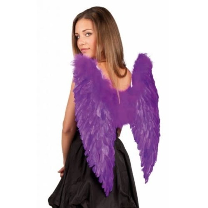 Engelen vleugels paars, 65x65cm