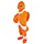 Mascotte Giant vis oranje/wit