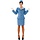 Stewardess blauw dame