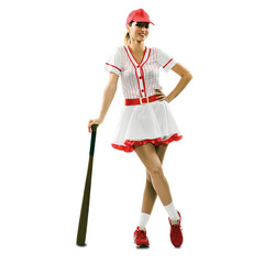 Fyasa Baseball dame rood/wit
