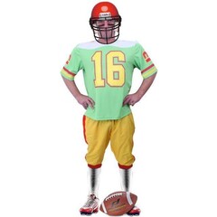 PartyXplosion Rugby American football player