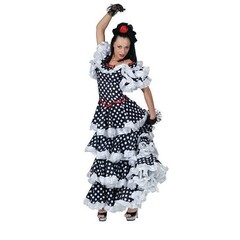 Funny Fashion Spaanse danseres zwart/wit