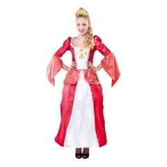 Middeleeuwse dame rood