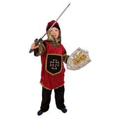 PartyLine Middeleeuwse ridder rood kind