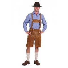 Alpenfeuer Lederhose Seppl kort middenbruin