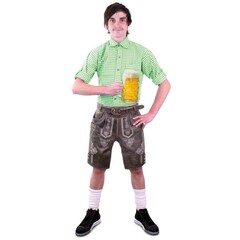 Lederhose kort olijfgroen