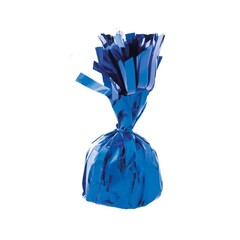 Ballon gewicht metallic folie BLAUW, 10cm
