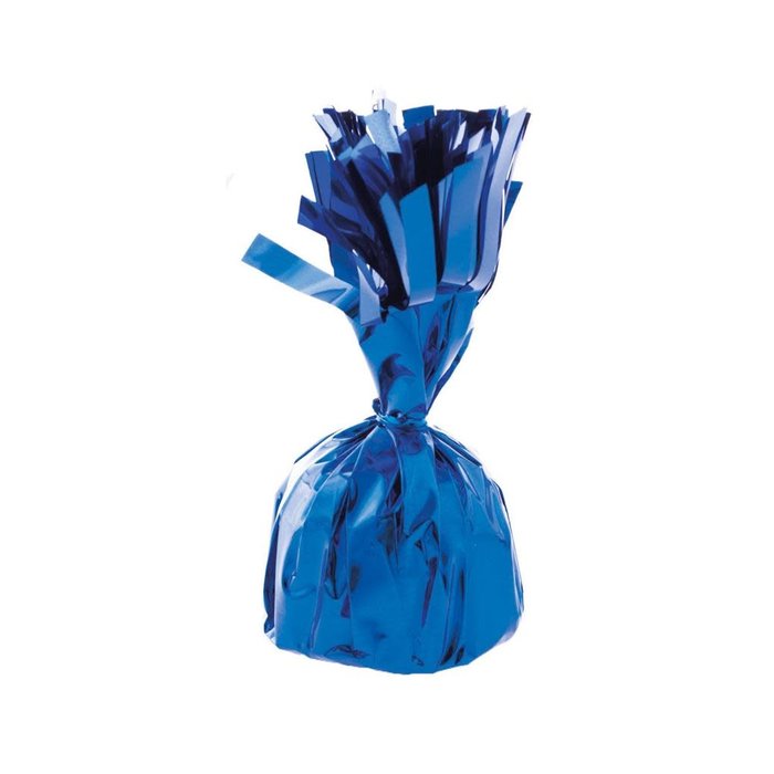 Ballon gewicht metallic folie BLAUW, 10cm
