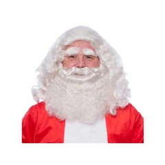 Baardstel 'Kerstman' kanekalon deluxe