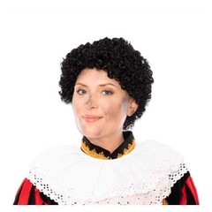 Piet pruik luxe wet look