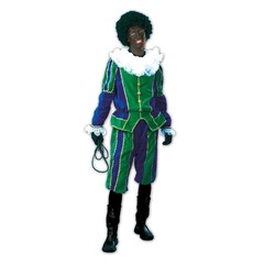 Piet kostuum Groen / Blauw