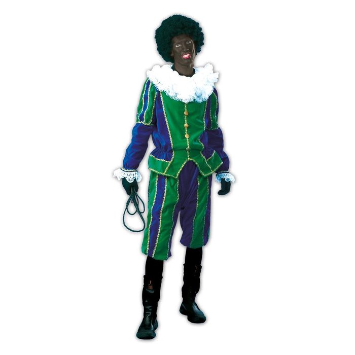Piet kostuum Groen / Blauw