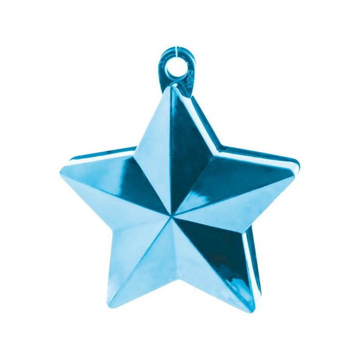 Funny Fashion Ballon gewicht Ster Blauw