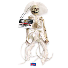 Hangend deco skelet 'Bruid'