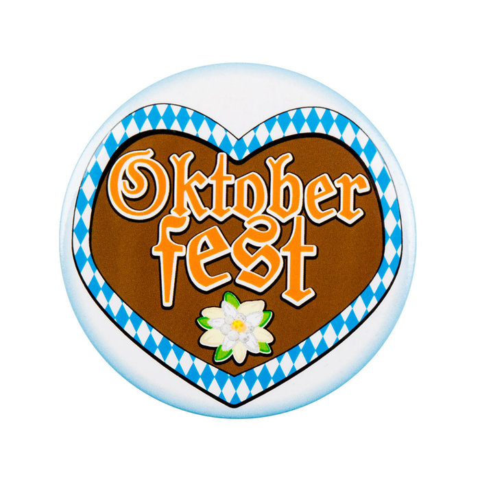 Buttons 'Oktoberfest' per 4 ass op kaart