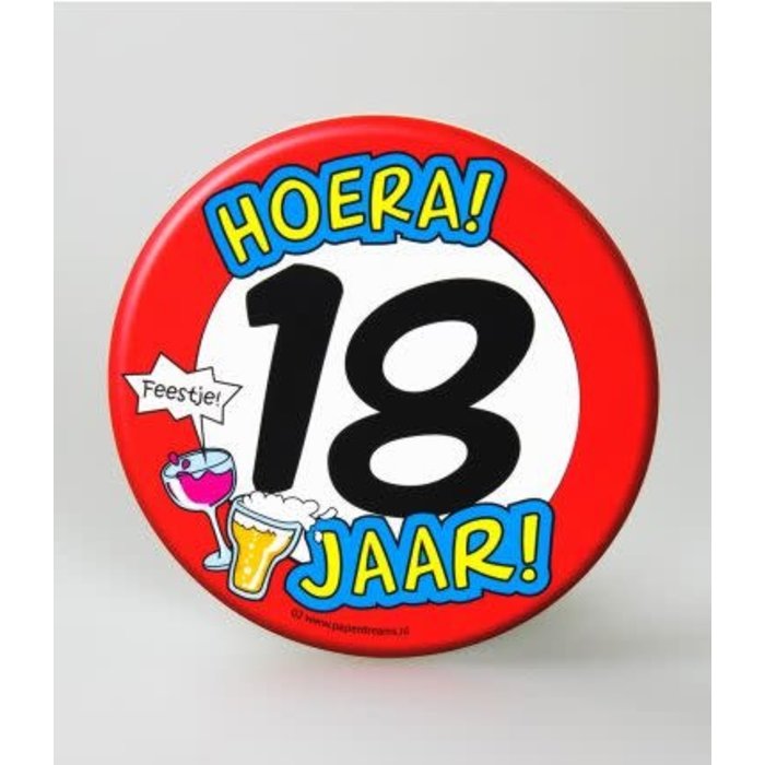 Paper Dreams Bierviltjes Hoera 18 jaar per 6st