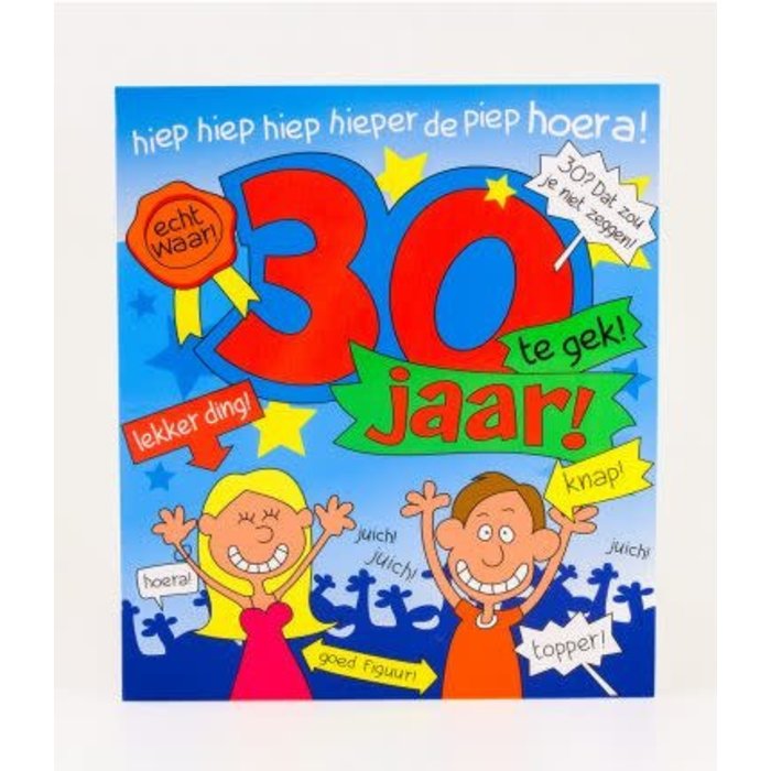 Paper Dreams Wenskaart cartoon 30 jaar