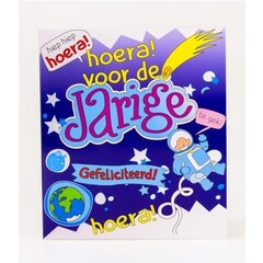 Paper Dreams Wenskaart cartoon Hoera jarige
