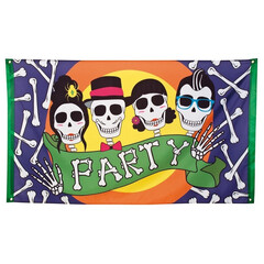 Vlag 'Skull Party' 90x150cm