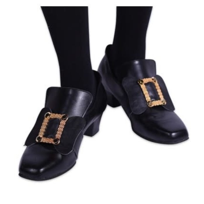 Schoen gesp zwart met goud