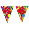 Vlaggenlijn ballons 6 jaar 10mtr
