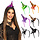 Tiara mini witch hoed glitter
