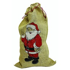 Kerstman zak met opdruk 50 x 87cm