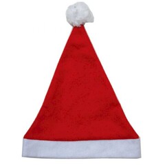 TOPPER Kerstmuts volw. rood witte boord + pompon