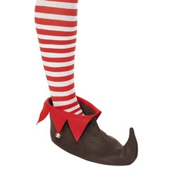 Elfen schoenen met belletje stof
