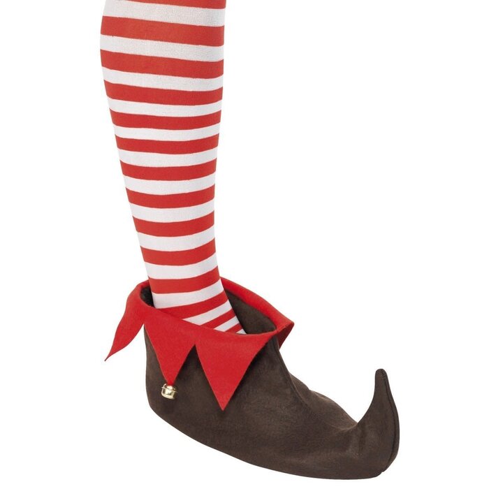 Elfen schoenen met belletje stof