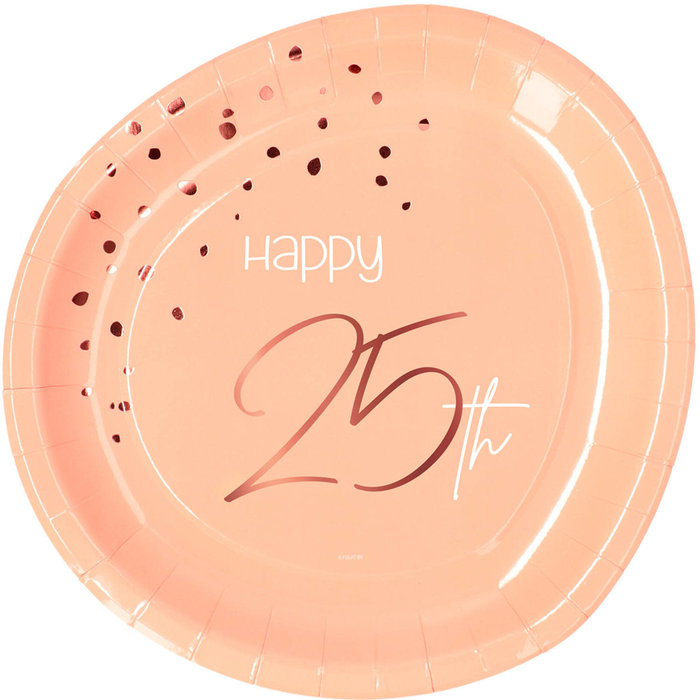 Borden Elegant Lush Blush 25 jaar 23cm per 8st