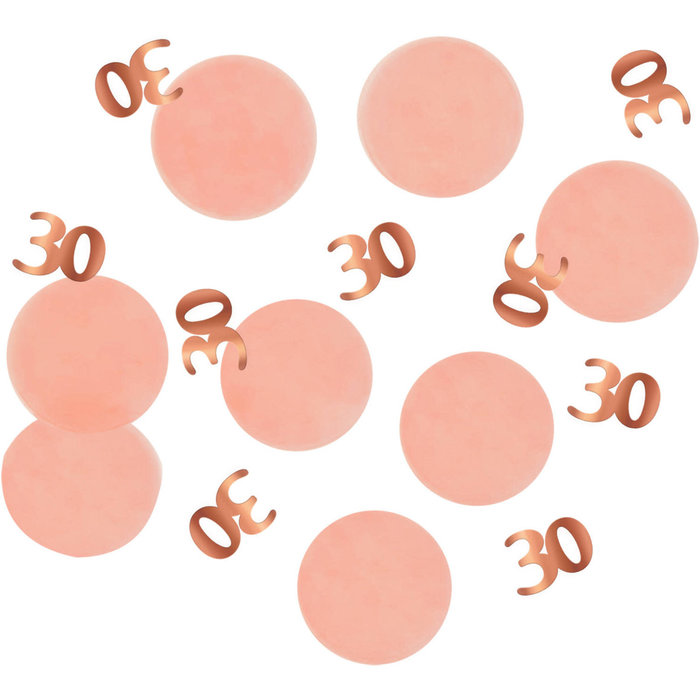 Tafeldeco/confetti  30 jaar Elegant Lush Blush 25gr
