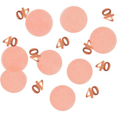 Tafeldeco/confetti  40 jaar Elegant Lush Blush 25gr