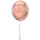 Folie ballon transparant/Elegant Lush Blush Happy Birthday 18inch/45cm