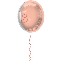 Folie ballon transparant/Elegant Lush Blush 18, 18inch/45cm