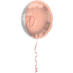 Folie ballon transparant/Elegant Lush Blush 70, 18inch/45cm