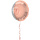 Folie ballon transparant/Elegant Lush Blush 70, 18inch/45cm