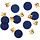 Tafeldeco/Confetti 18 jaar Elegant  True Blue, 25gr