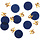 Tafeldeco/Confetti 25 jaar Elegant  True Blue, 25gr