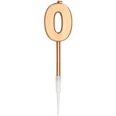 Kaarsen Bronze Metallic 0, 14cm/stuk