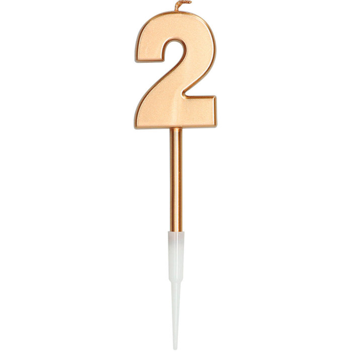 Kaarsen Bronze Metallic 2, 14cm/st