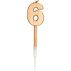 Kaarsen Bronze Metallic 6, 14cm/stuk