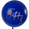 Ballon Elegant True Blue Happy Birthday, 31inch/80cm