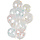 Ballonnen Sterren Crystal, 12inch/30cm per 12st