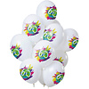 Ballonnen Color Splash 60 jaar, 12inch/30cm per 12st