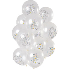 Ballonnen Origami Party 1 jaar, 12inch/30cm per 12st