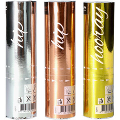 Party Popper set Hip Hooray Shimmer 15cm per 3st