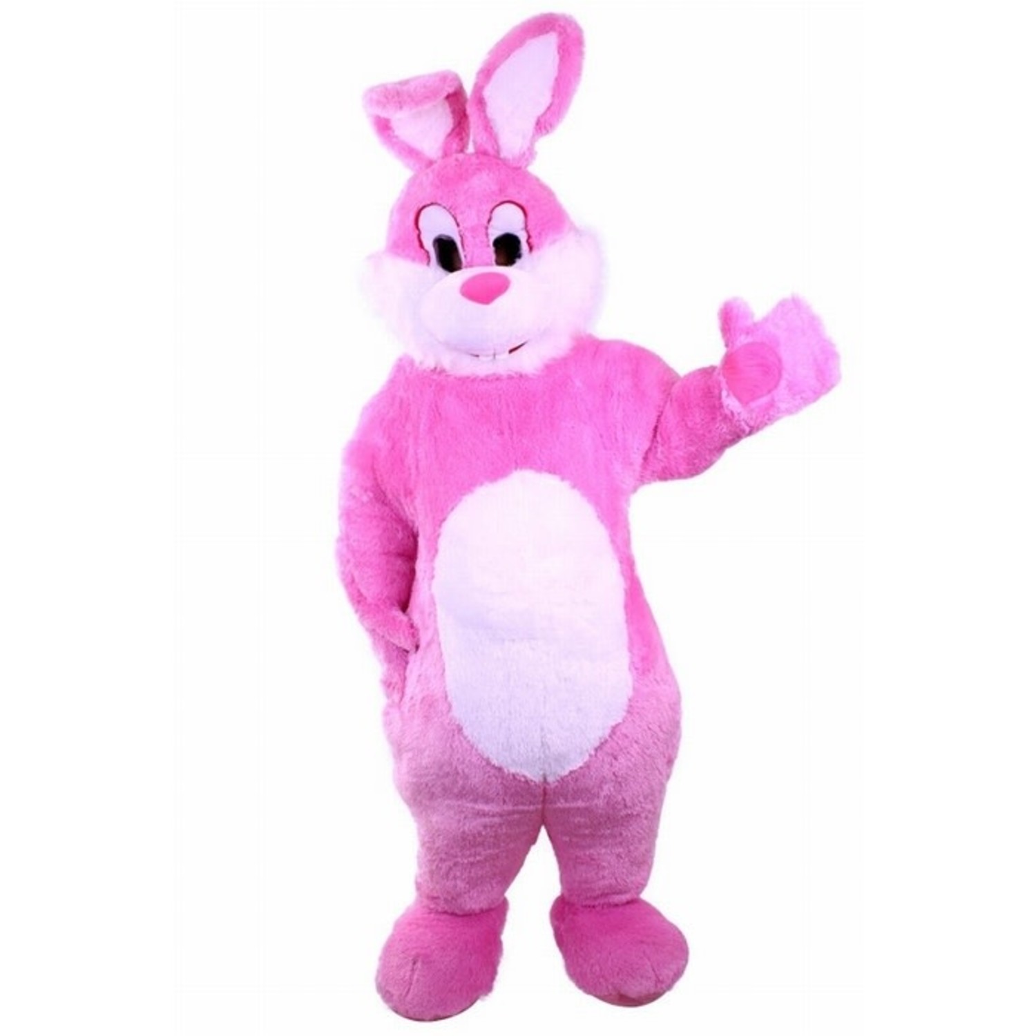 een vergoeding Aanvankelijk Land mascotte kostuum/konijn roos/wit (Max 160cm) - Vekemans Feestwinkel