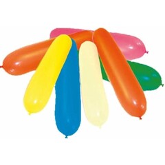 Folatex ballons 'Zeppelin' ass kleuren, 8st