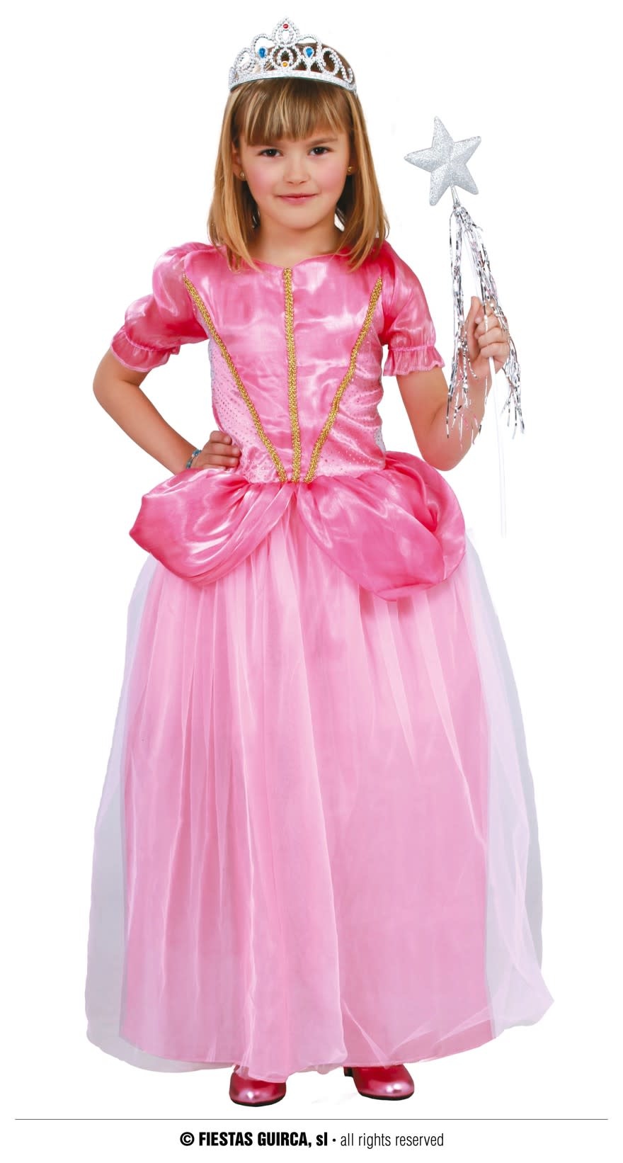 Marty Fielding Mainstream Productiecentrum Prinsessen kleedje roze meisje - Vekemans Feestwinkel